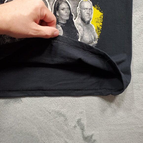 WWE #WE ARE NXT Wrestling Graphic T-shirt Double Sided Hit Black Tee Adult Sz M - Picture 10 of 12